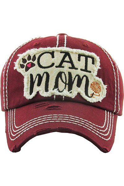 Hats- Cat Mom Paw -2 Colors(313)