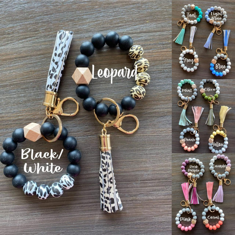 Silicone bead bracelet key keeper - Rhondas Beauty Banter Boutique