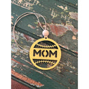Softball mom car charm