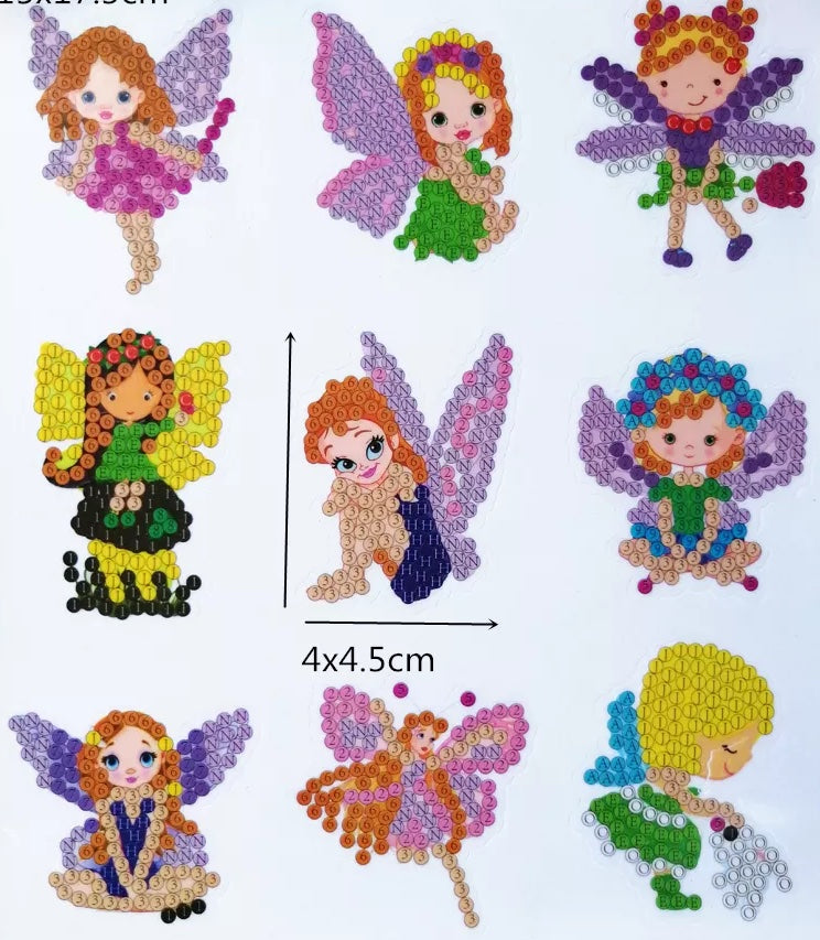 Diamond Dot DIY Sticker Paintings For Kids-6 Designs(643)