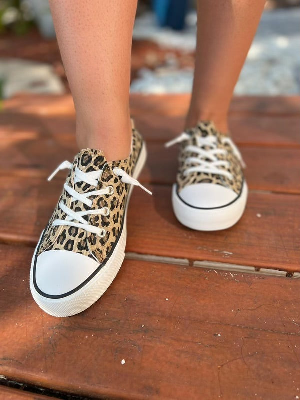 Star 23 Leopard Brown Sneakers