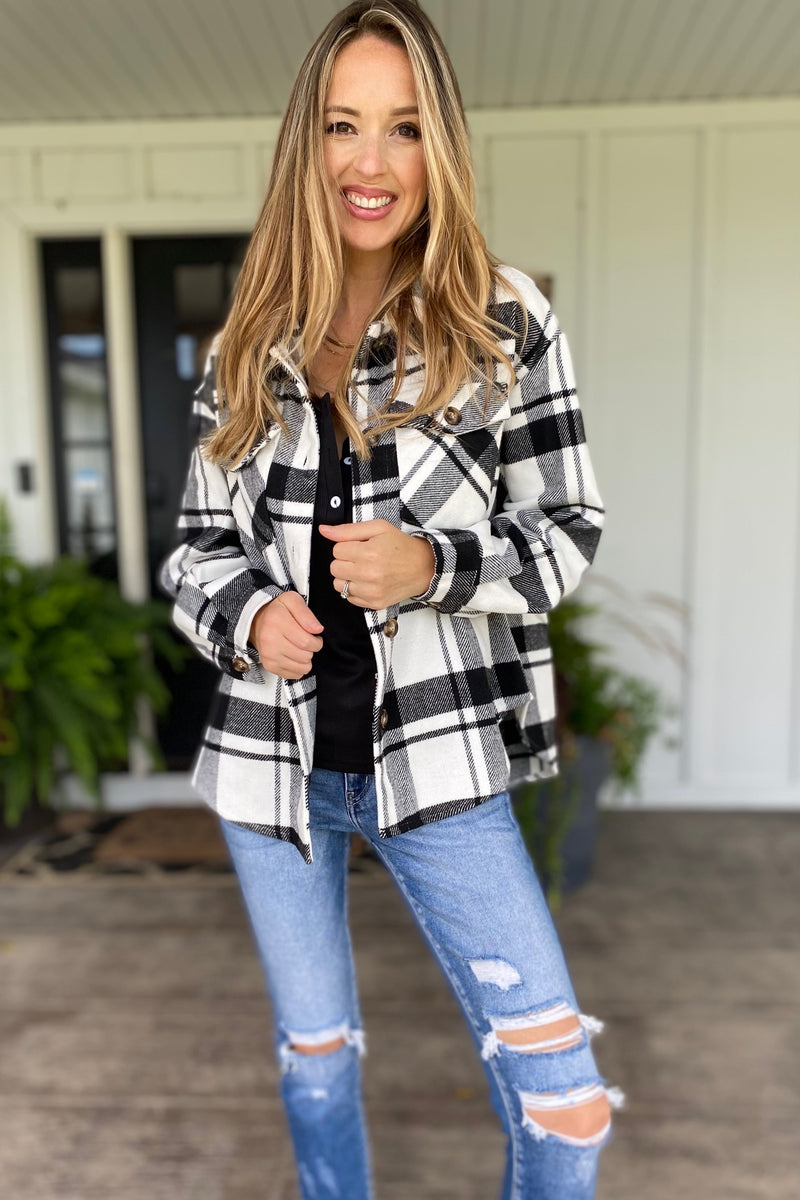 The Black and White Plaid Jacket
