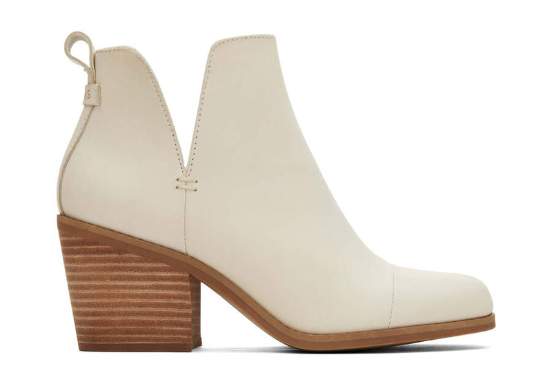 Toms - Beige Everly Leather Cutout Boot