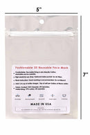 Protective Face Mask- White w/No Filter Included(427)