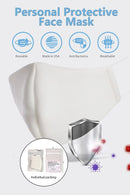 Protective Face Mask- White w/No Filter Included(427)