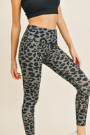 Grey Leopard Leggings