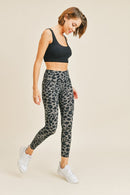 Grey Leopard Leggings