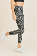Grey Leopard Leggings