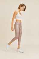 Rose Gold Leopard Leggings
