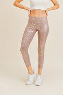 Rose Gold Leopard Leggings