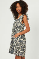 Adrianne Botanical Print Dress
