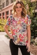 The Rebekah Tropical Print Top