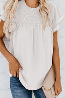 The Torrie Smocked Dotted Top