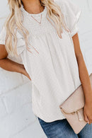 The Torrie Smocked Dotted Top