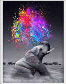 Diamond Dot DIY Paintings-Full Round 12x16- 13 Animal Designs(609)