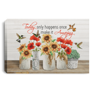 Diamond Dot DIY Paintings-Full Round 12x16- 13 Flower Designs(615)