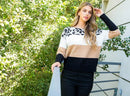 Cheetah Colorblock Sweater