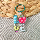 Teacher Love Acrylic Keychain