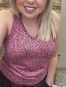 Pebble Pink V-Neck Tank