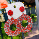 Red Circle Dangles