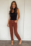 Espresso Boyfriend Denim by Risen