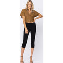 Black Judy Blue Capri