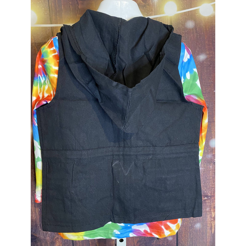 Tangled Tie Dye Shirt/Vest Set
