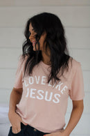 Peach Love Like Jesus Tee