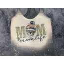 Sublimated Bleach Racer Back Tank-Charcoal