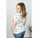Cassie Dolman Black Stars Tee