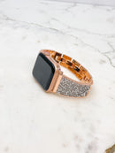 Glitzy Rhinestone Link Watch Bands