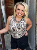 Lauren Leopard Sleeveless Top