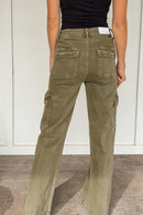 Trisha Olive Cargo Denim by Risen