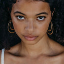 Hammered Double Hoop Earrings