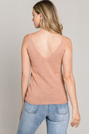 Fine Knit V-Neck Tank