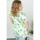 Lemon Sarah Ruffle Top