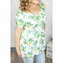 Lemon Sarah Ruffle Top