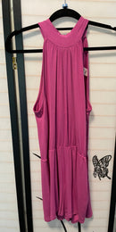 Mauve Halter Style Romper(335)