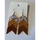 3 Tiered Chevron Earrings