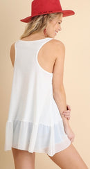 Flowy Mixed Media Tank