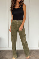 Trisha Olive Cargo Denim by Risen