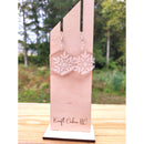 Engraved Snowflake earrings