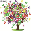 Diamond Dot DIY Paintings-Full Round 12x12- 4 Flower Designs(616)