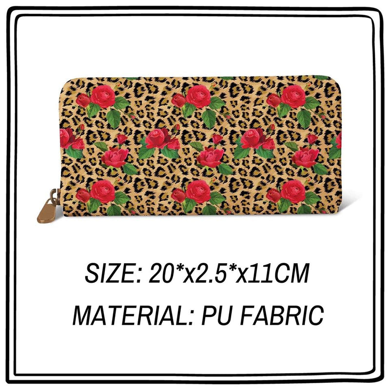 Customs-Leopard Floral Wallet(174)