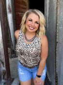 Lauren Leopard Sleeveless Top