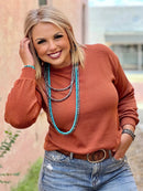 Krissy Ribbed Long Sleeve Top