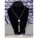 Bronze Palm Necklace & Earring Set