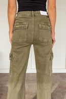 Trisha Olive Cargo Denim by Risen