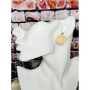 Clay Pumpkin Stud Earrings