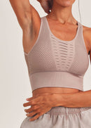 Loralei Laser Cut Seamless Sports Bra
